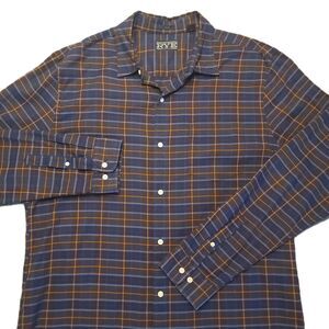 Hawker Rye Men’s XL Tall  Slim Fit Plaid Cotton Long Sleeve Button Up Down Shirt